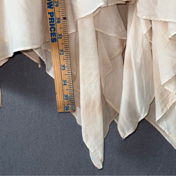 Young Fabulous & Broke Tie Dye Sleeveless handkerchief Tier hem dress size M - Picture 4 of 12